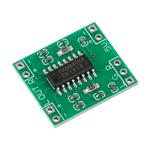 Minyatür Dijital Güç Amplikatör Devresi 2*3W Class D PAM8403 Power Amplifier Board 2.5~5V - Resim 6