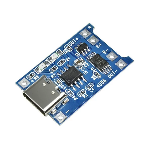 TP4056 1A Lityum Pil Şarj Modülü Type-C USB Şarj Korumalı ürün görseli