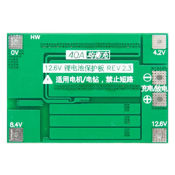 3 strings 11.1V 12.6V 18650 Lityum Batarya Koruma Devresi - Resim 6