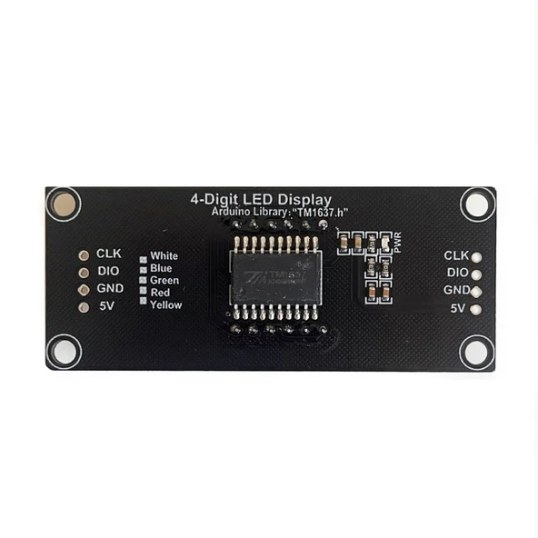 4 Basamaklı LED Gösterge Modülü 7-segment TM1637 - Resim 6