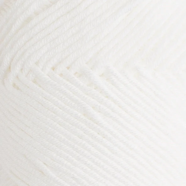 La Mia Baby Cotton Beyaz El Örgü İpi - L001 - 33628 - 2