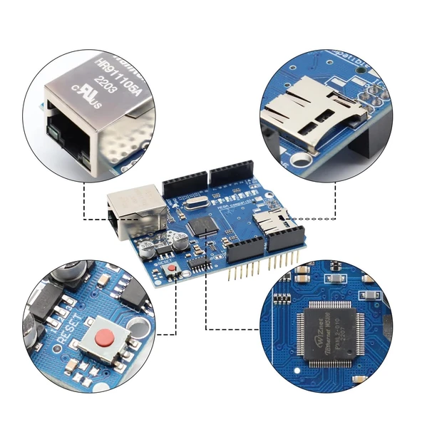 Ethernet W5100 Shield Klon - 5