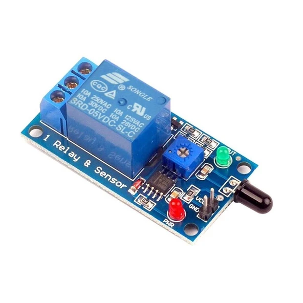 5V Infrared Alev Sensörü Flame Sensor Module - Resim 3