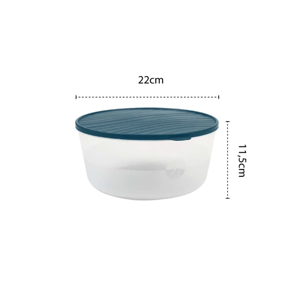 6’lı Yuvarlak Saklama Kabı Seti – Kırılmaz, Çizilmez, Sızdırmaz - 6