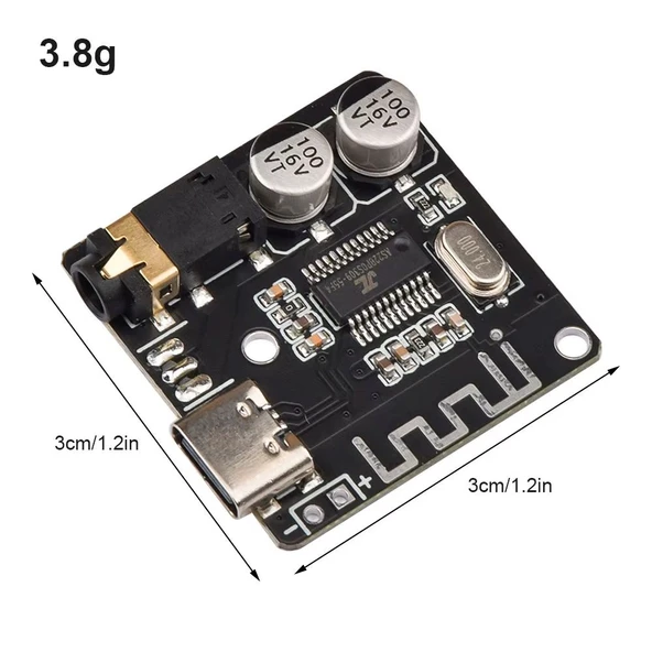 DIY Bluetooth 5.1 Audio Receiver Module MP3 Bluetooth Alıcı Modülü Araç Hoparlör Amfi - 4