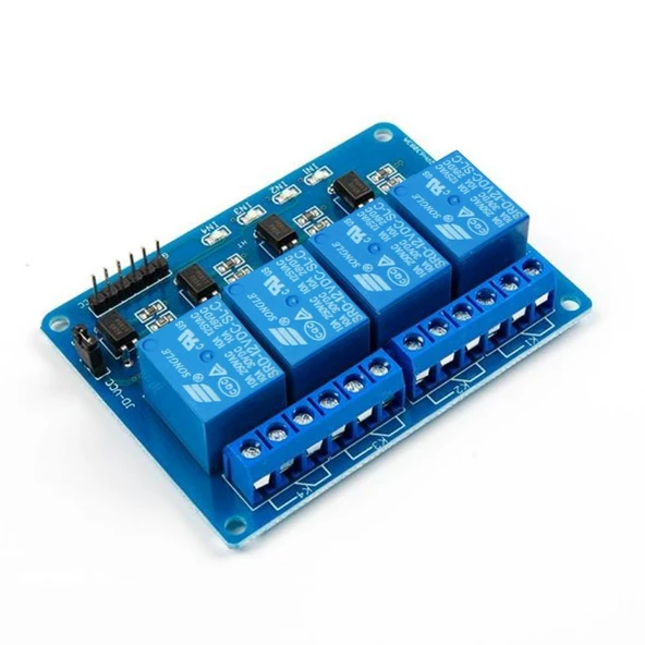 4 Yönlü Röle Optocoupler Gösterge Işıklı Output 12V ürün görseli