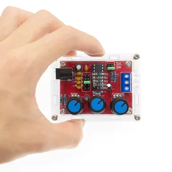 XR2206 Sinyal Jeneratörü Yüksek Hassasiyetli Sinüs Üçgen Kare Dalga - Resim 4