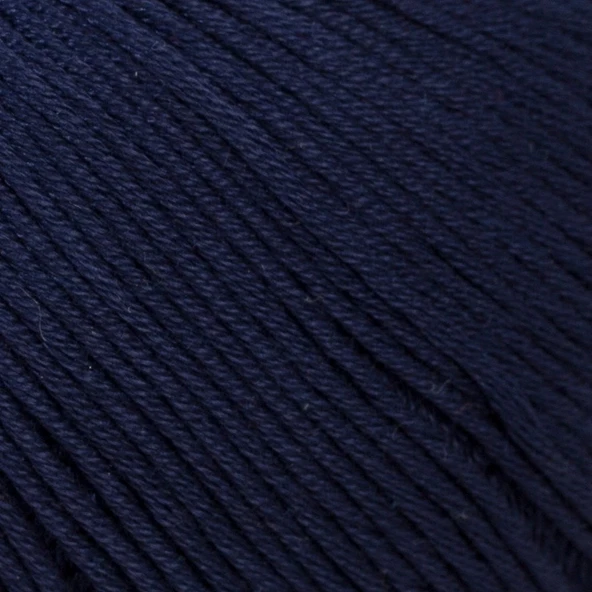 La Mia Mercerized Cotton Koyu Mavi El Örgü İpi - 117 - 33590 - Resim 2