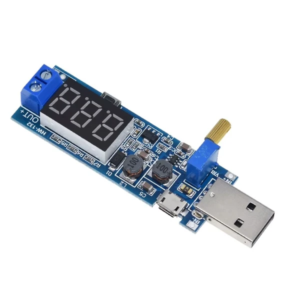 DC-DC USB Boost Güç Kaynağı Voltaj Regülatör Modülü 5V to 3.3V 9V 12V 24V - Resim 2