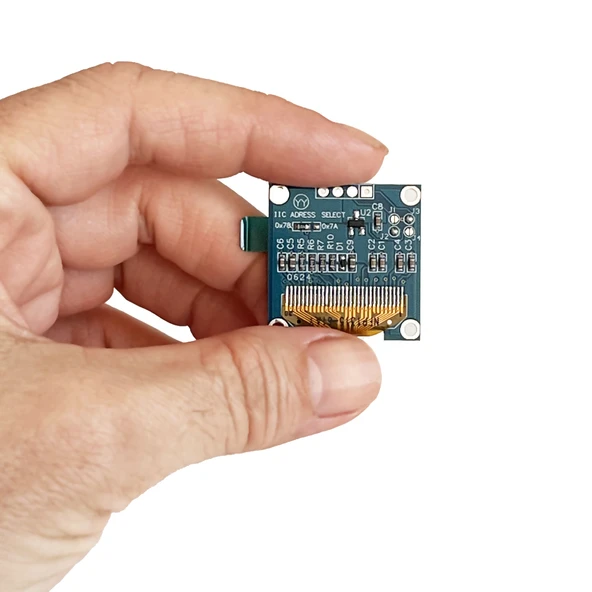 0.96" Mavi Yeşil Dual Color OLED LCD Ekran I2C IIC Communication Display - Resim 4