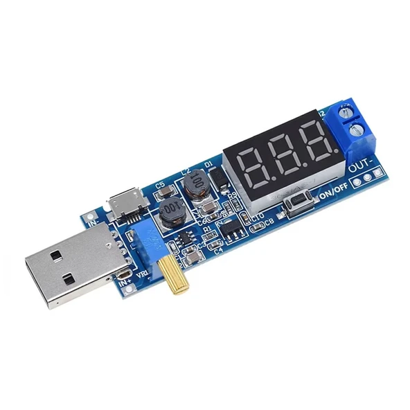 DC-DC USB Boost Güç Kaynağı Voltaj Regülatör Modülü 5V to 3.3V 9V 12V 24V ürün görseli
