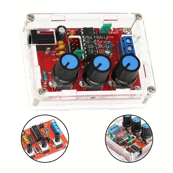XR2206 Sinyal Jeneratörü Yüksek Hassasiyetli Sinüs Üçgen Kare Dalga - Resim 6