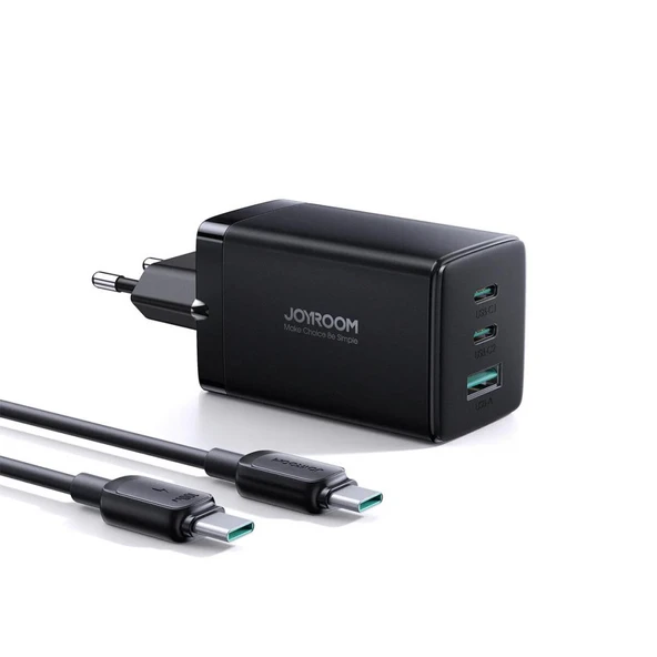 JOYROOM JR-TCG01 65W 2C1A FAST CHARGER+100W C TO C CABLE - 1