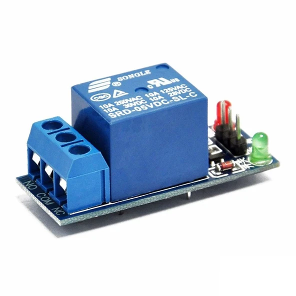 Tek Yön 1-way Relay Module 5V Röle Modül Düşük Seviye Tetikleme Rölesi - Resim 2