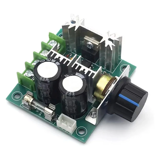 12V-40V Kademesiz Motor Hız Regülatörü 12V-40V 10A