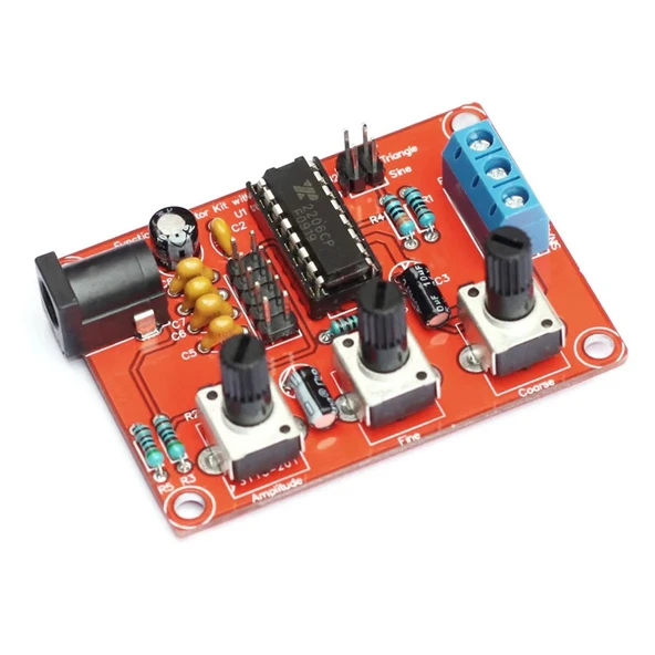 XR2206 Sinyal Jeneratörü Yüksek Hassasiyetli Sinüs Üçgen Kare Dalga - Resim 5