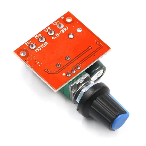PWM DC Motor Hız Ayarlayıcı 5V-35V Speed Regulator Switch 5A Switch Function LED Dimmer - Resim 2