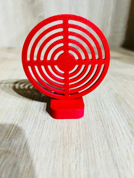 Hedef 9 cm Kırmızı Renk + 21 Paket Plastik Boncuk - 5