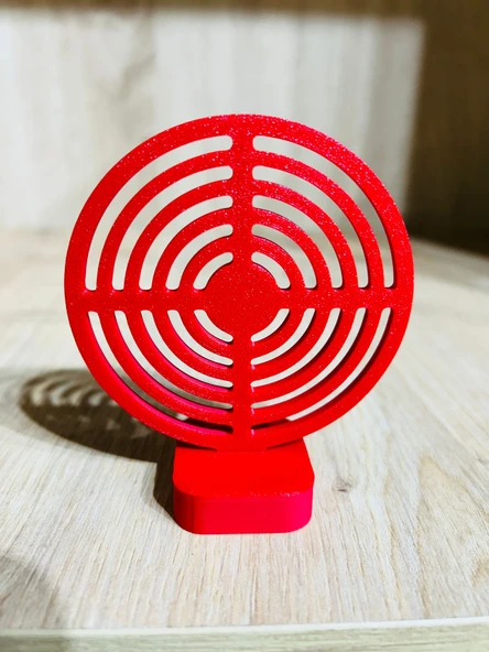 Hedef 9 cm Kırmızı Renk + 21 Paket Plastik Boncuk - 4