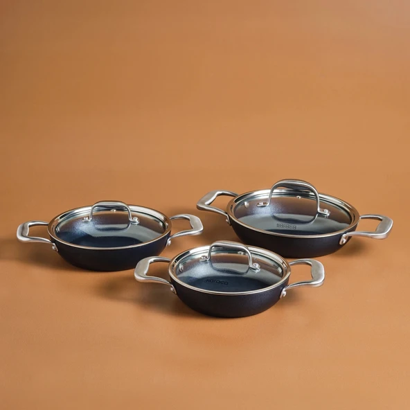 Karaca Biodiamond Pro İndüksiyon Tabanlı 6 Parça Sahan Set - Resim 7