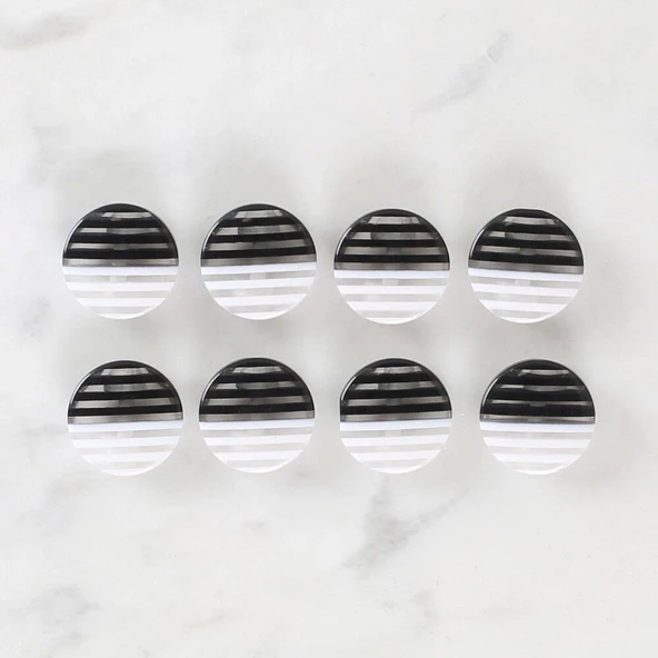 Loren Crafts 8'li Desenli Düğme - 1089 - Resim 2