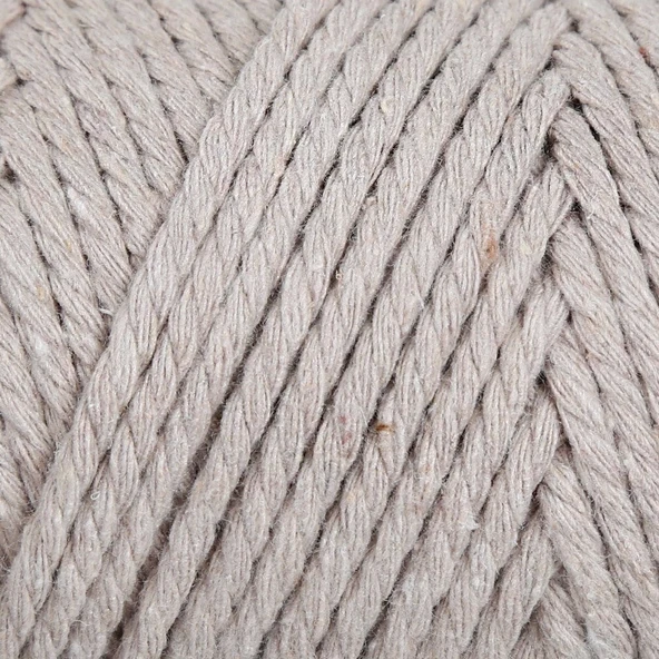 Loren Decor Slim 3 Büküm Makrome İpi Bej - L049 - Resim 2