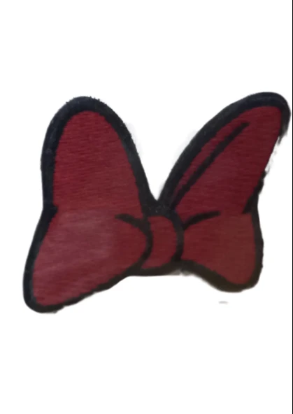 Aplike Ütü İle Yapışan Küçük Kelebek Kırmızı Arma 3x2 cm ürün görseli 1