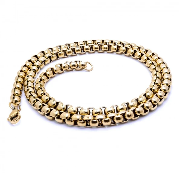 Arnavut Çelik Kolye 6Mm 3183CEK030 - Resim 2