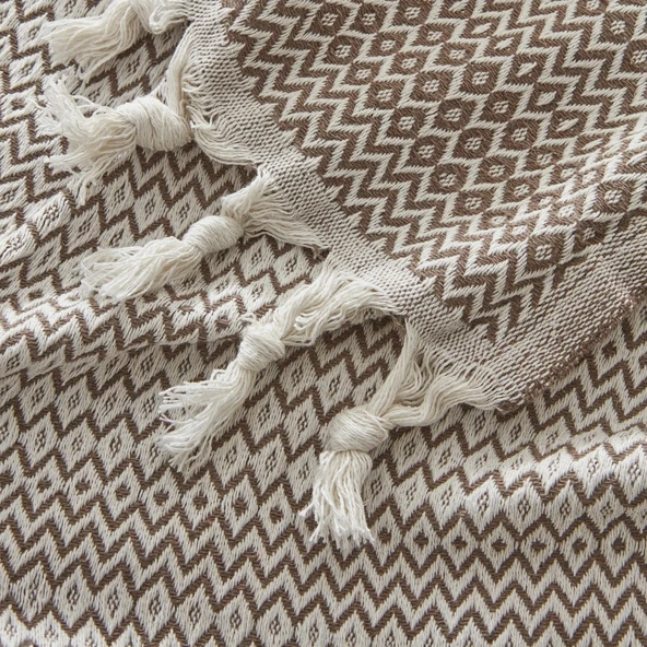 Karaca Home Levi Sütlü Kahve Çift Kişilik Pike - 5