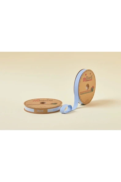 Biye Koton Katlı D07 Açık Mavi 2 cm 25 Metre %65 Koton %35 Polyester ürün görseli 1