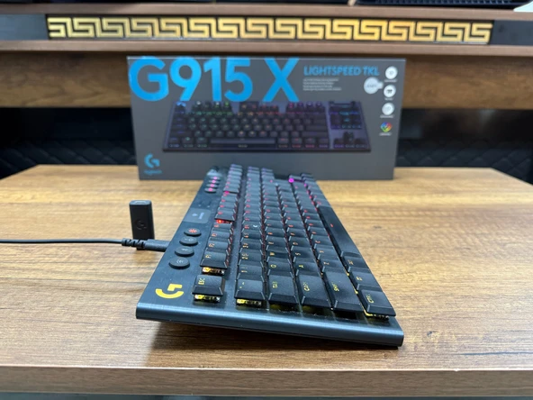 Logitech G915 X Lightspeed TKL 920-012721 RGB Tactile Switch Kablolu/Kablosuz İngilizce Q Mekanik Oyuncu Klavyesi (İKİNCİ EL) - 3