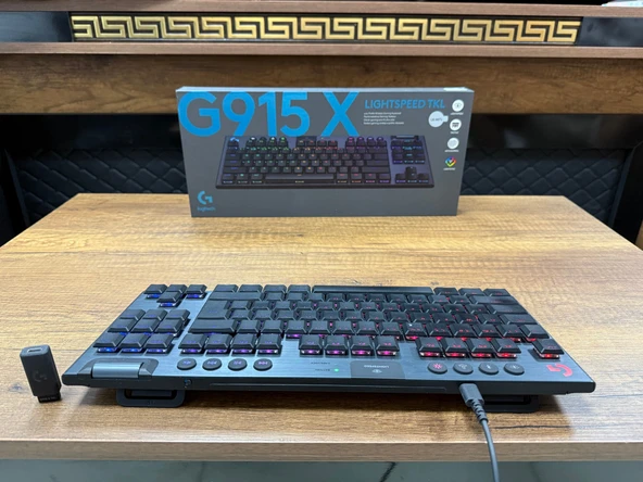 Logitech G915 X Lightspeed TKL 920-012721 RGB Tactile Switch Kablolu/Kablosuz İngilizce Q Mekanik Oyuncu Klavyesi (İKİNCİ EL) - 5