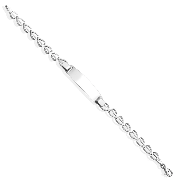 14 Ayar Altın Kaplama Kişiselleştirilmiş Bebek&Çocuk İsim Gümüş Bileklik - BPC00111 - 5