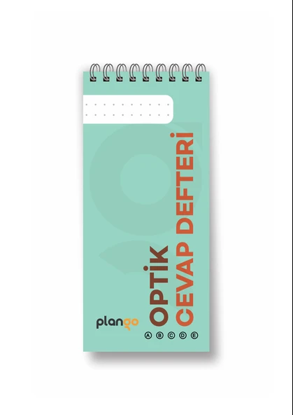 Optik Cevap Defteri YEŞİL (2 Adet - 100 Sayfa) Sınava Hazırlık Optik Form Defteri - Plango - 2