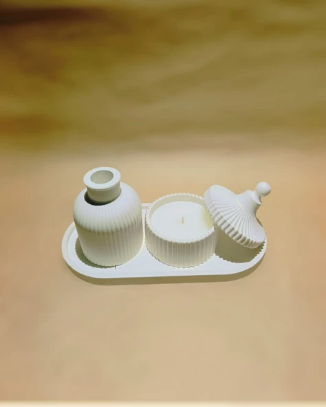 Minelly Özel Dekoratif Mumlu Set