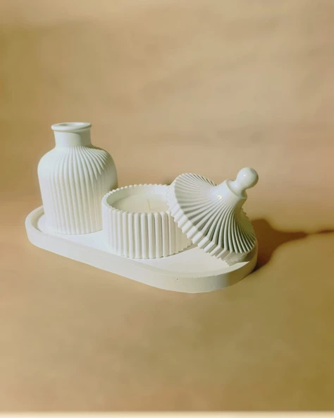 Minelly Özel Dekoratif Mumlu Set - 5