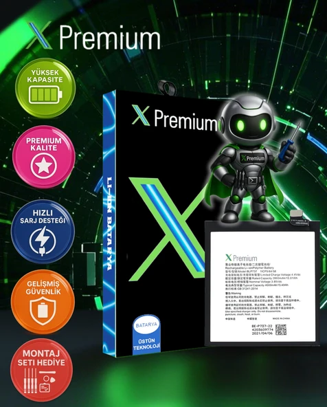 ​​Xpremium  Oppo Reno 2 Z Batarya Pil – Süper Yüksek Kalite 4000 mAh | BLP737 - 1