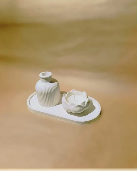 Minelly Linea Lotus Mumlu Set - 4