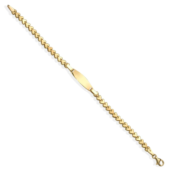 14 Ayar Altın Kaplama Kişiselleştirilmiş Bebek&Çocuk İsim Gümüş Bileklik - BPC00112 - Resim 6