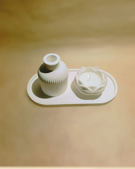 Minelly Linea Lotus Mumlu Set - 5