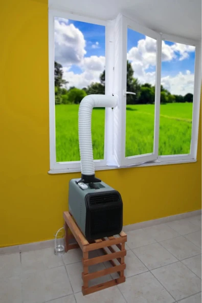 WEBESTEN Taşınabilir Portatif Klima+ Portatif Klima Pencere Aparatı Hediye - 4