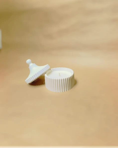 Minelly Rib Kapaklı Mumlu