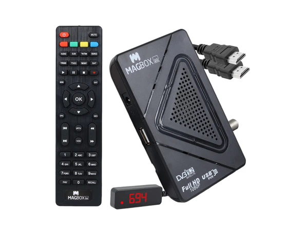 Magbox Homebox Full HD Uydu Alıcısı 4000 Kanal TKGS / Youtube / USB Destekli (Uzatma Display Gözlü) - 1