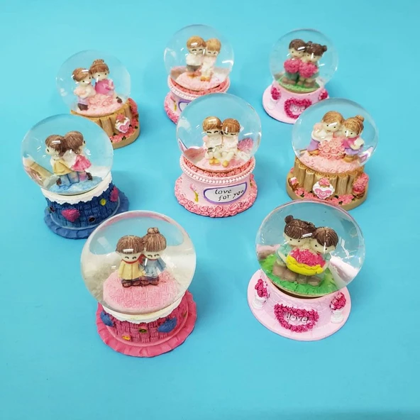 Işıklı Mini Kar Küreleri - Resim 2