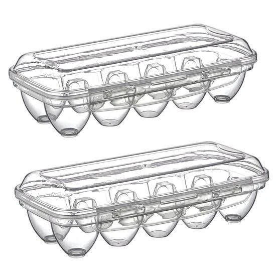 BUFFER® 10 Bölmeli Kilitli Kapaklı Yumurtalık Saklama Kutusu YU110 - Resim 7