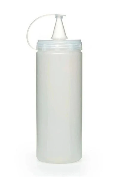 BUFFER® Şeffaf Kapaklı Sızdırmaz Yağlık Sosluk Şişesi Plastik Yağdanlık 400 ml AP-9028 - Resim 6