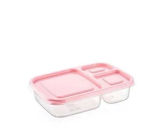 BUFFER® 3 Bölmeli Sefer Tası Pratik Kolay Gıda Diyet Saklama Erzak Kabı - Resim 4