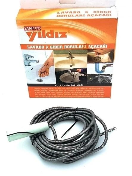BUFFER® Lavabo Ve Gider Boru Açacağı (3 Metre) - Resim 2