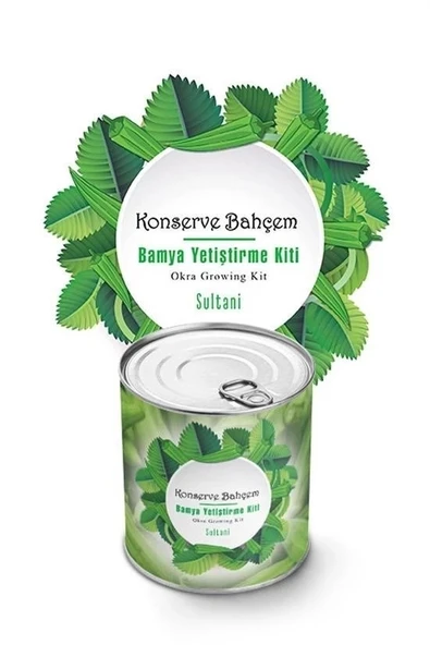BUFFER® Konserve Bahçem Evde Konservede Sultani Bamya Yetiştirme Kiti - Resim 2