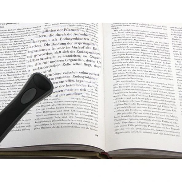 2 Led Işıklı 2.5X-90Mm Okuma Büyüteç - Resim 3